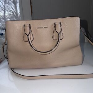 Michael Michael Kors Camille Large Leather Satchel in Ballet pink (Beige)